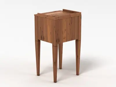 Bedside Table Low-poly 3D model