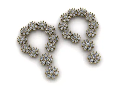 Stare Earring 3D print model