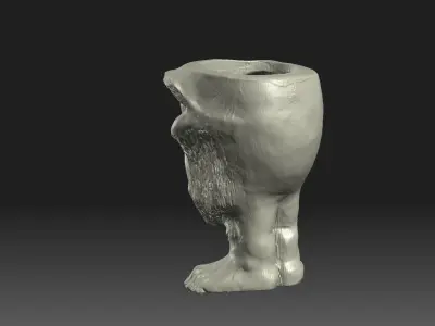 FlowerpotSmoker vase with foot 3D print model