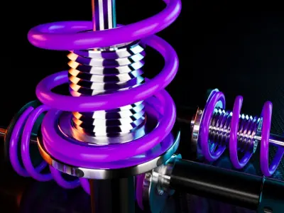 Suspension Coilover Macaulay 3D model