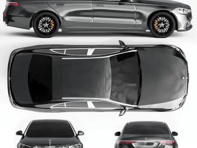 Mercedes-benz S class Maybach 2021 3D model