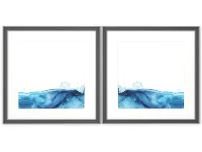 Art Frams 104- Teal Marble 2 3D model