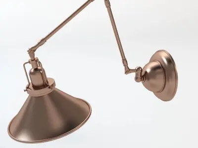 Detail Reed Swing Arm Wall Sconce 3D model