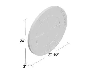 Bernhard Wood Wall Clock 3D model