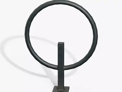 Bicycle Stand Type D Low-poly 3D model