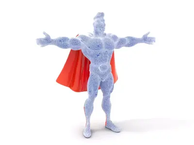 Heroic Cape Avenger model pack Low-poly 3D model