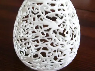 Floral Easter Egg 3D print model