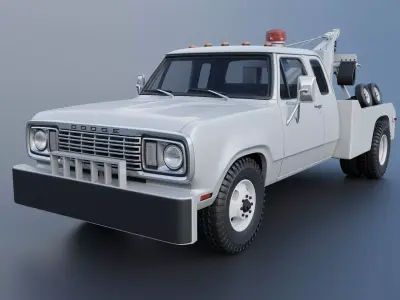 Dodge D300 Wrecker 1977 3D print model