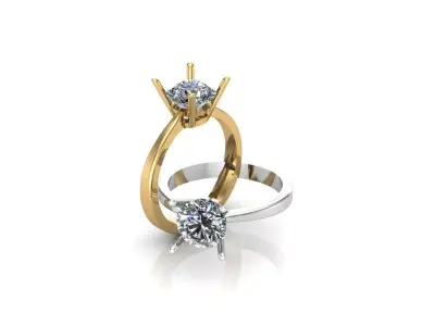 Engagement ring  3D print model 3D print model