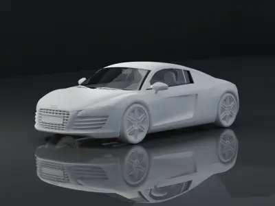 AUDI R8 3D MODEL Low-poly 3D model