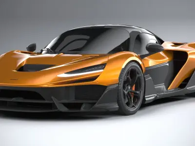 Mclaren W1 2025 LowPoly 3D model