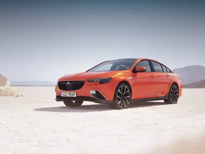 Family sedan unbranded 3D model