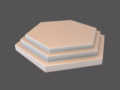 Podium Stage v3 004 Low-poly 3D model