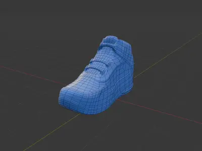Basketball Shoe For Animation or Videogames Low-poly 3D model