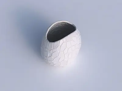 Bowl compressed with organic cells 3D print model