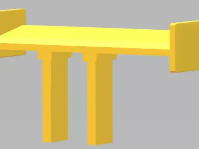 ITES Tyrrell 010 Remote Control Car Rear Wing 3D print model