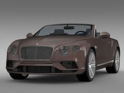 Bentley Continental GT V8 Convertible 2017 3D model