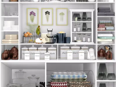 Set-147 kitchen pantry 3D model