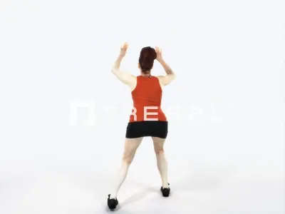 Yearn 11L Volleyball Overhead Sports Woman Low-poly 3D model