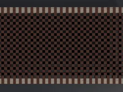 Traditional Charpai Bed Low-poly 3D model