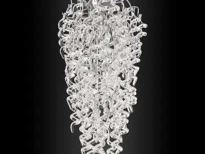 Twist chandelier 3D model