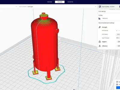 pressure vessel  3D print model