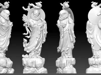 Bodhidharma  3D print model