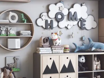 Furniture for nursery 16 3D model