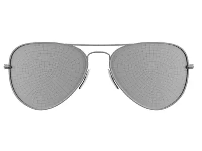 RayBan Aviator Chromance Sunglass 3D model
