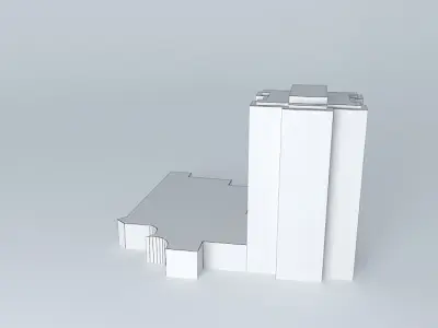 Hotel project in Kaunas Free 3D model