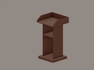 Podium Low-poly 3D model