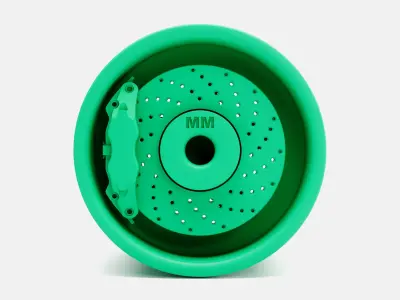 15x15 Weld Pro Star Wheel and Brake 3D print model