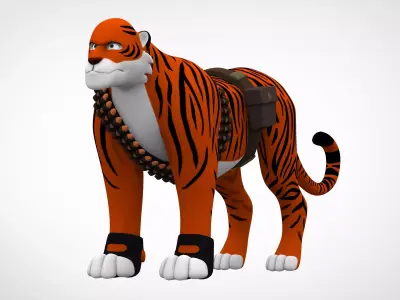 TF2 Heavy Tiger Low-poly 3D model