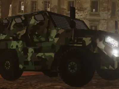 Armored car turkish ejder yalcin Low-poly 3D model