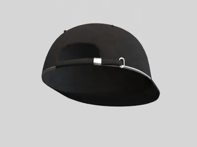 stylistic black cap 3D model
