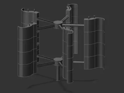 Modular wind generator 3D print model