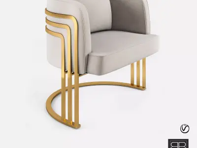 Bespoke by Usher - Art Deco Chair  3D model