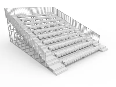 Bleachers 60 3D model