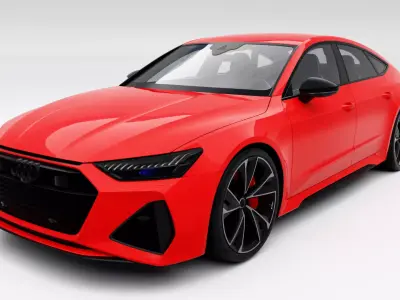 Audi RS7 Sportback 2020 Low-poly 3D model