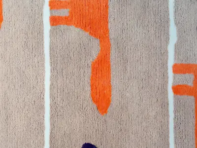 cartoon dog Modern pattern carpet 3D model