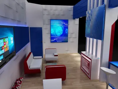 l Booth Exhibition Stand a247  3D model