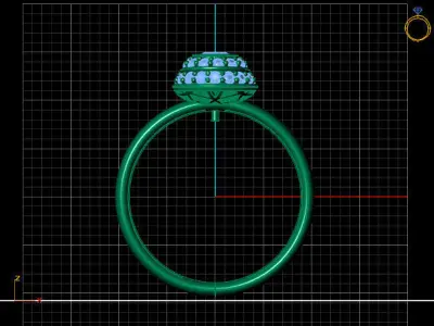 Women Ring 3DM Womens Ring 3d models 3D print model 3D print model 63