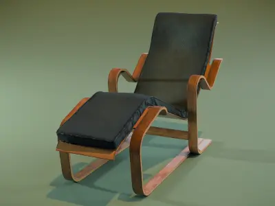 Lounge Chair Low-poly 3D model