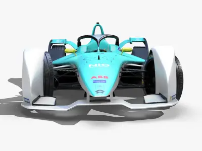 Nio Formula E 2020 Low-poly 3D model