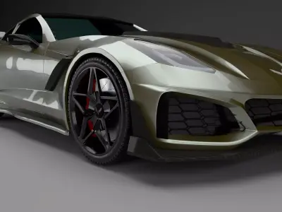 Corvette C7 ZR1 3D Model 3D model