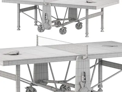 Rasson Premium W2266 Ping Pong Table 3D model