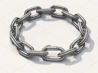 Brutal Chain Bracelet 3D print model
