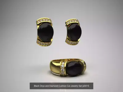 Color Gemstone Jewelry  STL 3D Collection 3D Model Pack