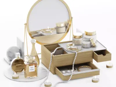 Jewelry box set 3D model
