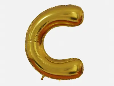 Foil Balloon Letter Collection 3D model